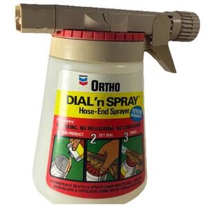 Vintage Ortho Dial N Spray Multiuse‎ Hose End Plastic Garden Sprayer